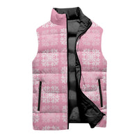 Pink Palaka Quilt Hawaii Sleeveless Puffer Jacket Traditional Hawaii-plaid Pattern LT14 - Polynesian Pride