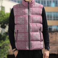 Pink Palaka Quilt Hawaii Sleeveless Puffer Jacket Traditional Hawaii-plaid Pattern LT14 - Polynesian Pride