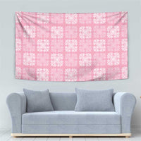 Pink Palaka Quilt Hawaii Tapestry Traditional Hawaii-plaid Pattern LT14 - Polynesian Pride