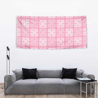 Pink Palaka Quilt Hawaii Tapestry Traditional Hawaii-plaid Pattern LT14 - Polynesian Pride