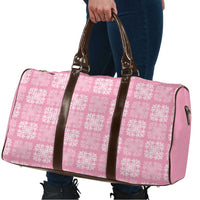 Pink Palaka Quilt Hawaii Travel Bag Traditional Hawaii-plaid Pattern LT14 - Polynesian Pride