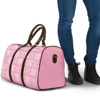Pink Palaka Quilt Hawaii Travel Bag Traditional Hawaii-plaid Pattern LT14 - Polynesian Pride