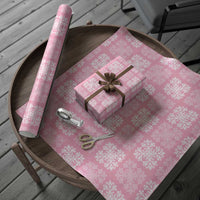 Pink Palaka Quilt Hawaii Wrapping Paper Traditional Hawaii-plaid Pattern LT14 - Polynesian Pride