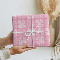 Pink Palaka Quilt Hawaii Wrapping Paper Traditional Hawaii-plaid Pattern LT14 - Polynesian Pride