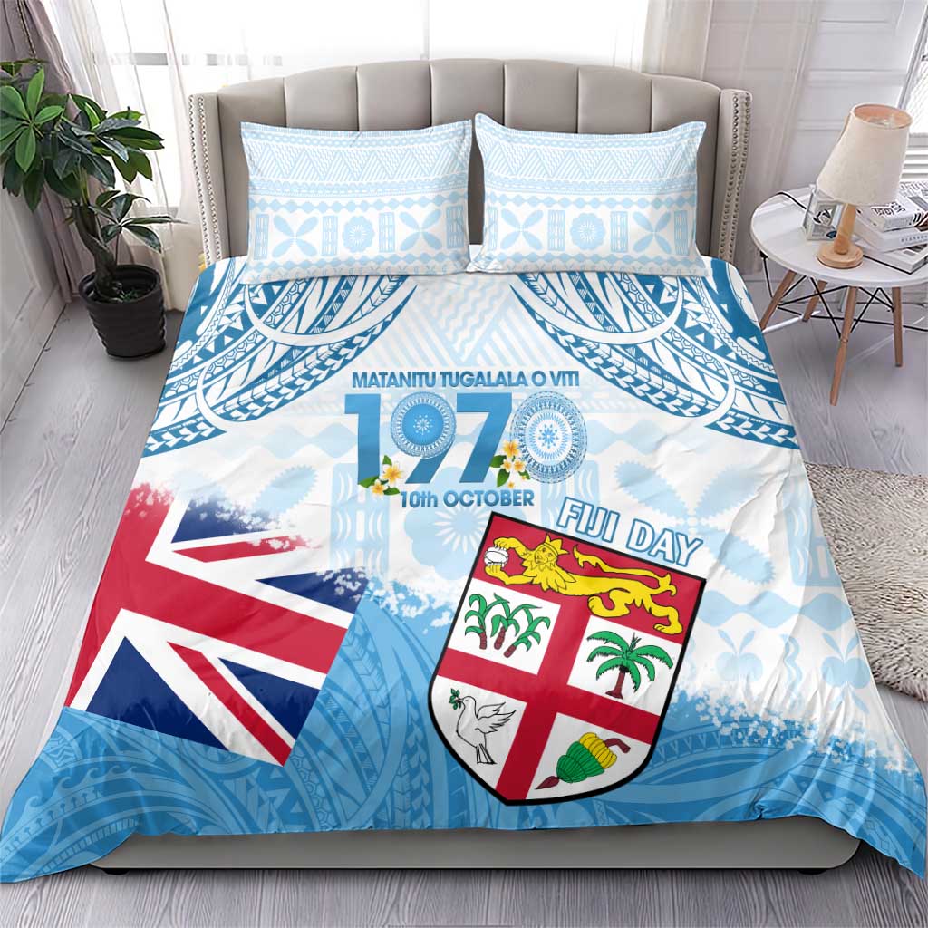 Fiji Day 1970 Bedding Set Proud To Be A Fijian Tapa Pattern LT14 - Polynesian Pride