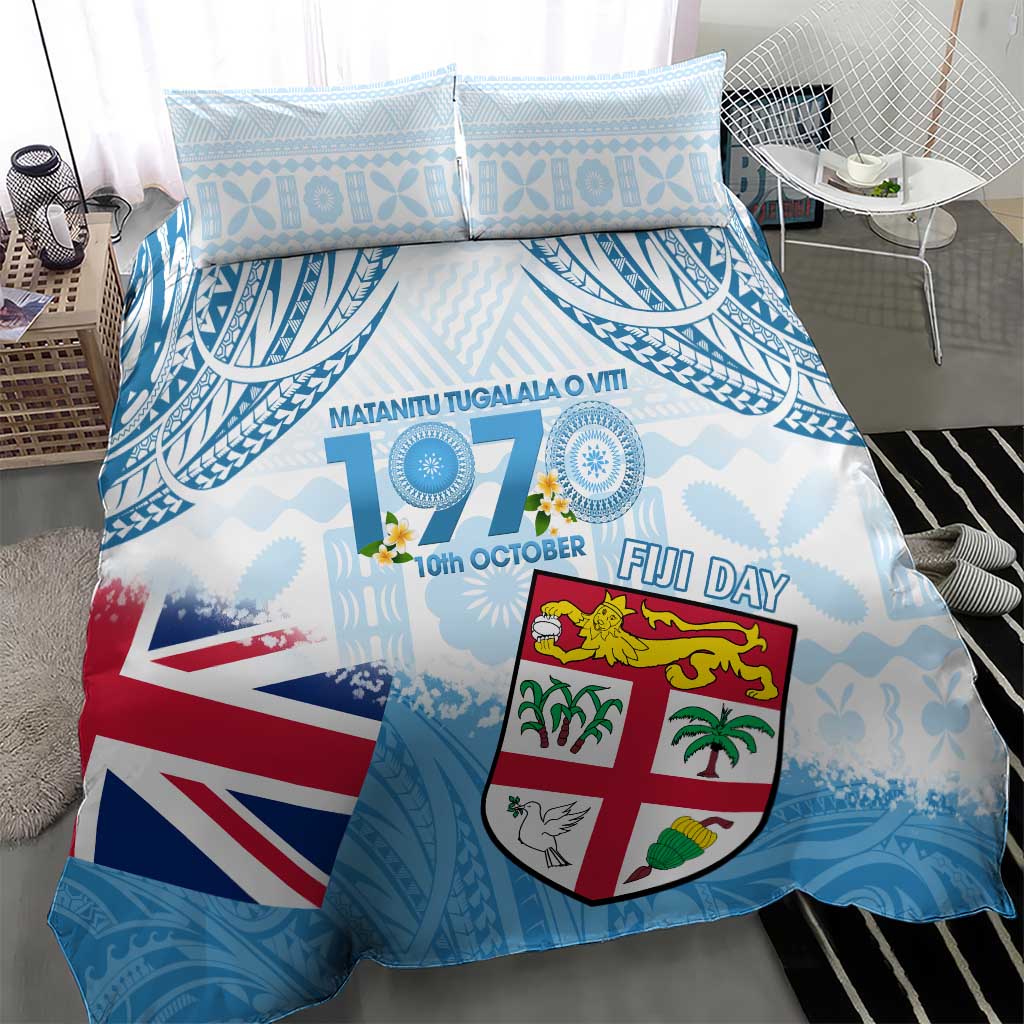 Fiji Day 1970 Bedding Set Proud To Be A Fijian Tapa Pattern LT14 - Polynesian Pride