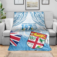 Fiji Day 1970 Blanket Proud To Be A Fijian Tapa Pattern LT14 - Polynesian Pride