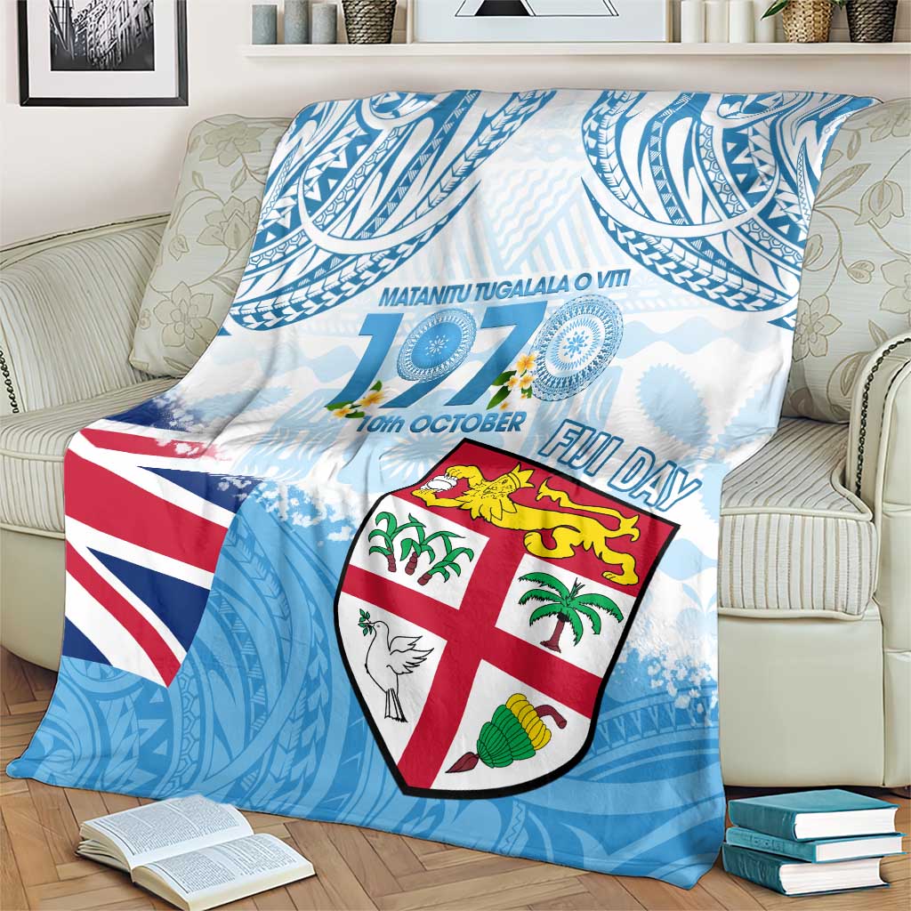 Fiji Day 1970 Blanket Proud To Be A Fijian Tapa Pattern LT14 - Polynesian Pride