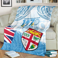 Fiji Day 1970 Blanket Proud To Be A Fijian Tapa Pattern LT14 - Polynesian Pride