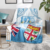 Fiji Day 1970 Blanket Proud To Be A Fijian Tapa Pattern LT14 - Polynesian Pride