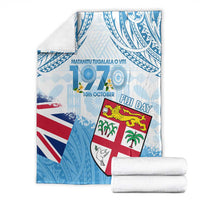Fiji Day 1970 Blanket Proud To Be A Fijian Tapa Pattern LT14 - Polynesian Pride