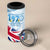 Fiji Day 1970 4 in 1 Can Cooler Tumbler Proud To Be A Fijian Tapa Pattern