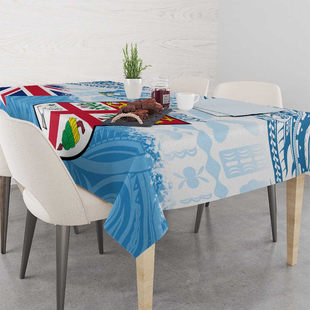 Fiji Day 1970 Tablecloth Proud To Be A Fijian Tapa Pattern LT14 - Polynesian Pride
