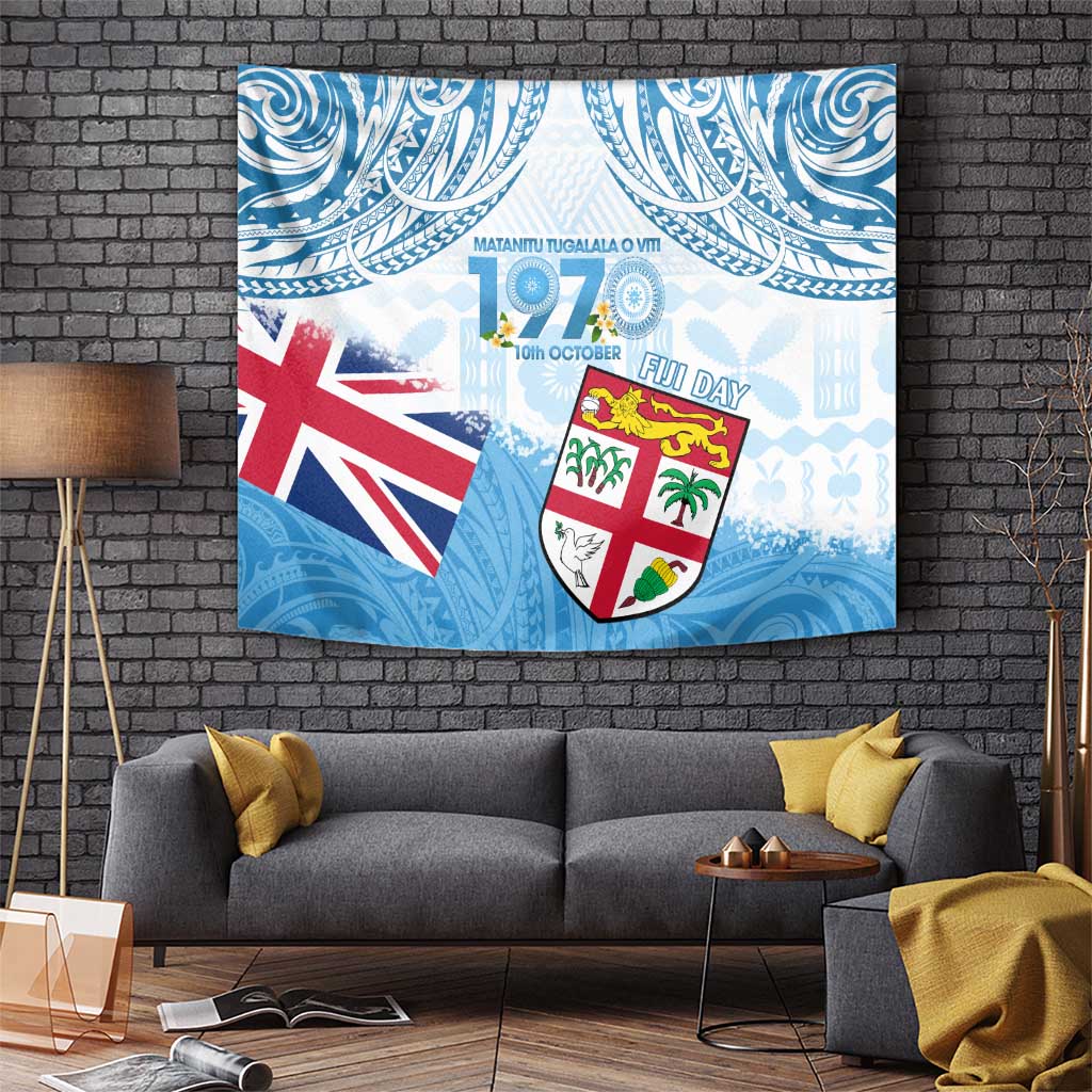 Fiji Day 1970 Tapestry Proud To Be A Fijian Tapa Pattern LT14 - Polynesian Pride