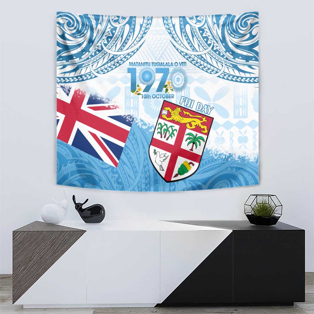 Fiji Day 1970 Tapestry Proud To Be A Fijian Tapa Pattern LT14 - Polynesian Pride
