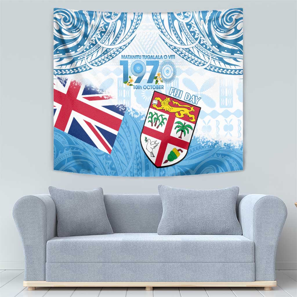 Fiji Day 1970 Tapestry Proud To Be A Fijian Tapa Pattern LT14 - Polynesian Pride