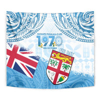 Fiji Day 1970 Tapestry Proud To Be A Fijian Tapa Pattern LT14 - Polynesian Pride