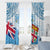 Fiji Day 1970 Window Curtain Proud To Be A Fijian Tapa Pattern