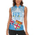 Fiji Day 1970 Women Sleeveless Polo Shirt Proud To Be A Fijian Tapa Pattern