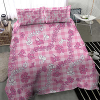 Alaka Aloha Hawaii Bedding Set Plumeria Lei With Palaka Motif LT14 - Polynesian Pride