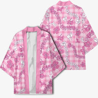Alaka Aloha Hawaii Kimono Plumeria Lei With Palaka Motif LT14 - Polynesian Pride