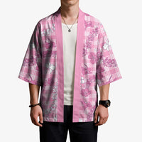 Alaka Aloha Hawaii Kimono Plumeria Lei With Palaka Motif LT14 - Polynesian Pride