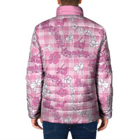 Alaka Aloha Hawaii Padded Jacket Plumeria Lei With Palaka Motif LT14 - Polynesian Pride