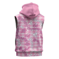 Alaka Aloha Hawaii Sleeveless Hoodie Plumeria Lei With Palaka Motif LT14 - Polynesian Pride