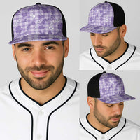 Poni Aloha Hawaii Baseball Net Cap Plumeria Lei With Palaka Motif LT14 - Polynesian Pride