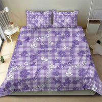 Poni Aloha Hawaii Bedding Set Plumeria Lei With Palaka Motif LT14 - Polynesian Pride