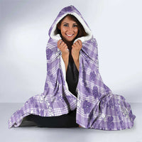 Poni Aloha Hawaii Hooded Blanket Plumeria Lei With Palaka Motif LT14 - Polynesian Pride