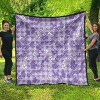Poni Aloha Hawaii Quilt Plumeria Lei With Palaka Motif LT14 - Polynesian Pride