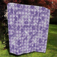 Poni Aloha Hawaii Quilt Plumeria Lei With Palaka Motif LT14 - Polynesian Pride