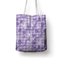Poni Aloha Hawaii Tote Bag Plumeria Lei With Palaka Motif LT14 - Polynesian Pride