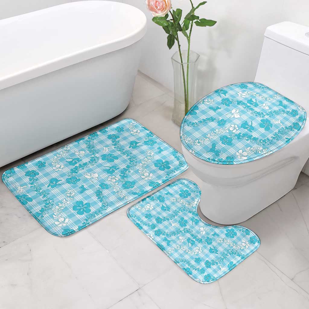 Polu Aloha Hawaii Bathroom Set Plumeria Lei With Palaka Motif LT14 - Polynesian Pride