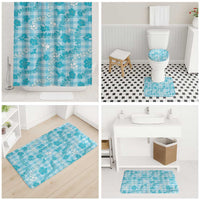 Polu Aloha Hawaii Bathroom Set Plumeria Lei With Palaka Motif LT14 - Polynesian Pride