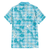 Polu Aloha Hawaii Hawaiian Shirt Plumeria Lei With Palaka Motif LT14 - Polynesian Pride