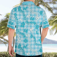 Polu Aloha Hawaii Hawaiian Shirt Plumeria Lei With Palaka Motif LT14 - Polynesian Pride