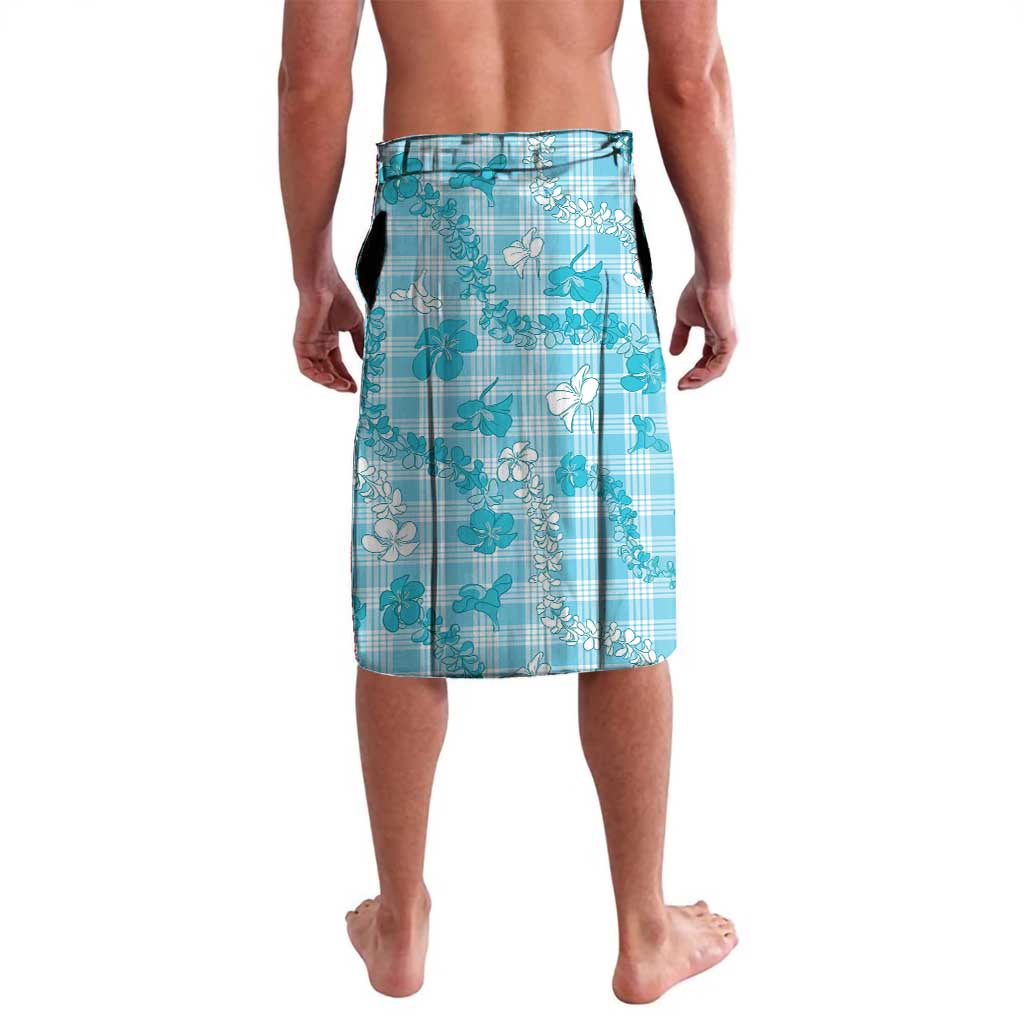 Polu Aloha Hawaii Lavalava Plumeria Lei With Palaka Motif LT14 - Polynesian Pride