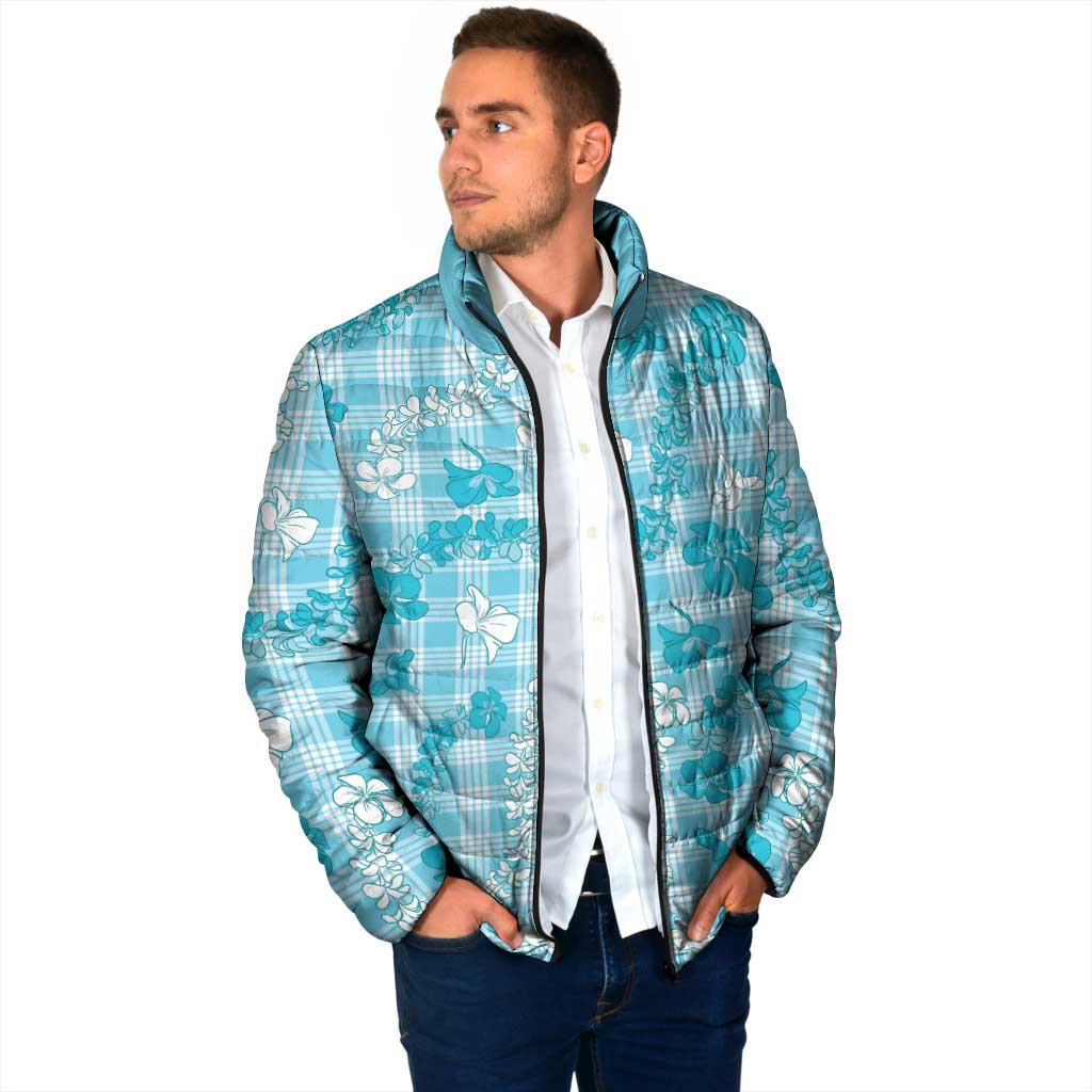 Polu Aloha Hawaii Padded Jacket Plumeria Lei With Palaka Motif LT14 - Polynesian Pride