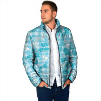 Polu Aloha Hawaii Padded Jacket Plumeria Lei With Palaka Motif LT14 - Polynesian Pride