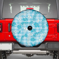 Polu Aloha Hawaii Spare Tire Cover Plumeria Lei With Palaka Motif LT14 - Polynesian Pride