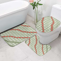Omaomao Aloha Hawaii Bathroom Set Rosebud Lei With Palaka Motif LT14 - Polynesian Pride