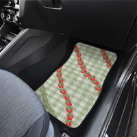 Omaomao Aloha Hawaii Car Mats Rosebud Lei With Palaka Motif LT14 - Polynesian Pride