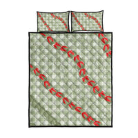 Omaomao Aloha Hawaii Quilt Bed Set Rosebud Lei With Palaka Motif LT14 - Polynesian Pride