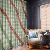 Omaomao Aloha Hawaii Window Curtain Rosebud Lei With Palaka Motif LT14 - Polynesian Pride