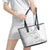 Samoa White Sunday Leather Tote Bag Manuia le Aso Sa o Tamaiti Polynesian Plumeria LT14 - Polynesian Pride