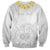 Personalised Samoa White Sunday Sweatshirt Lotu Tamaiti 2023 With Coat Of Arms LT14 - Polynesian Pride