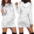 Polynesia White Sunday Hoodie Dress Polynesian Pattern With Tropical Flowers LT14 - Polynesian Pride