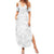 Polynesia White Sunday Summer Maxi Dress Polynesian Pattern With Tropical Flowers LT14 Women White - Polynesian Pride